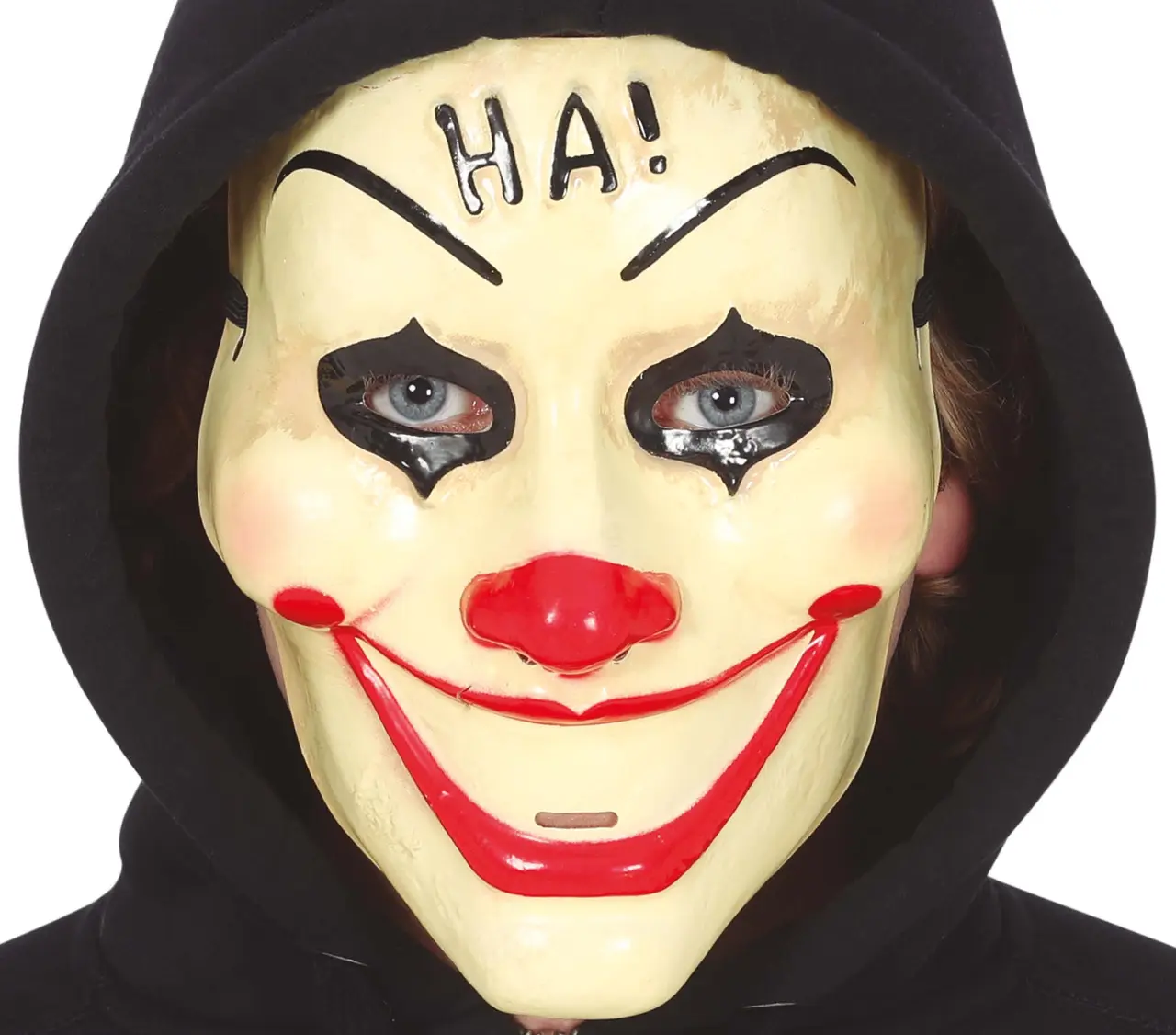 Klovnemaske "HA!", PVC