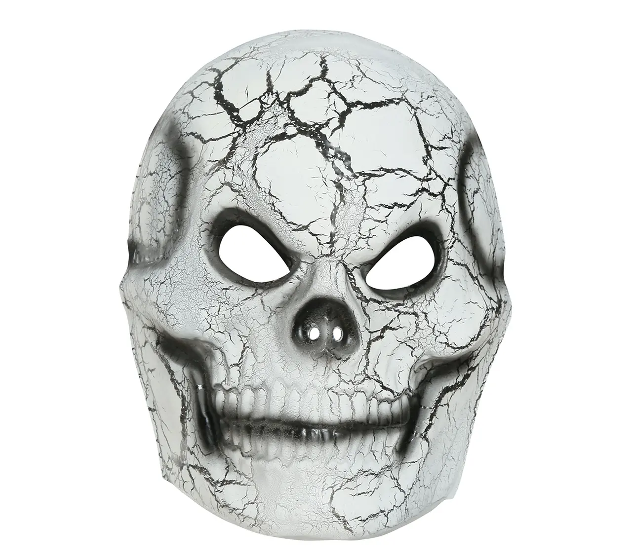 Kraniemaske, PVC, hvid, ca. 23,5 cm