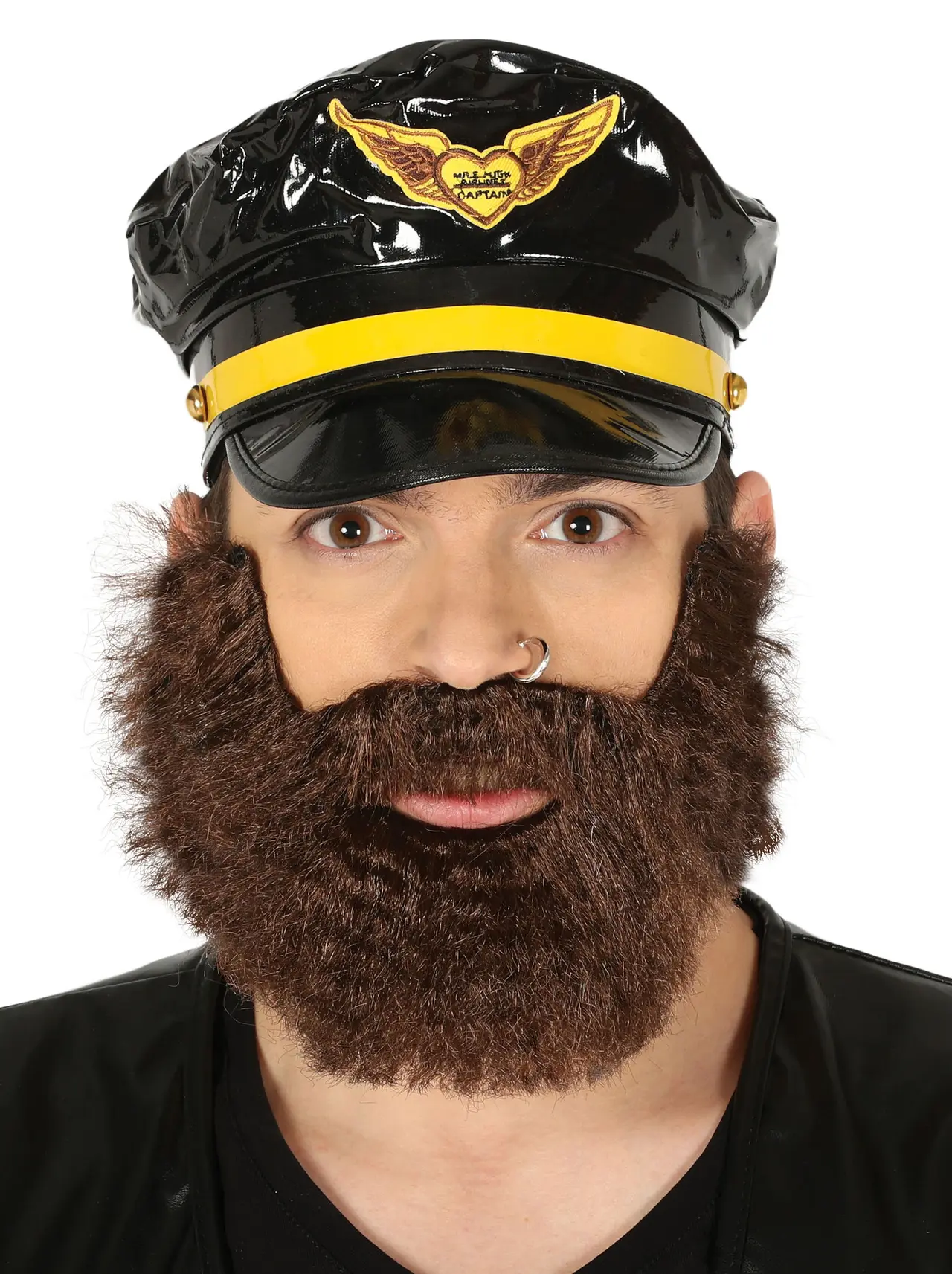 Tykt brunt skæg