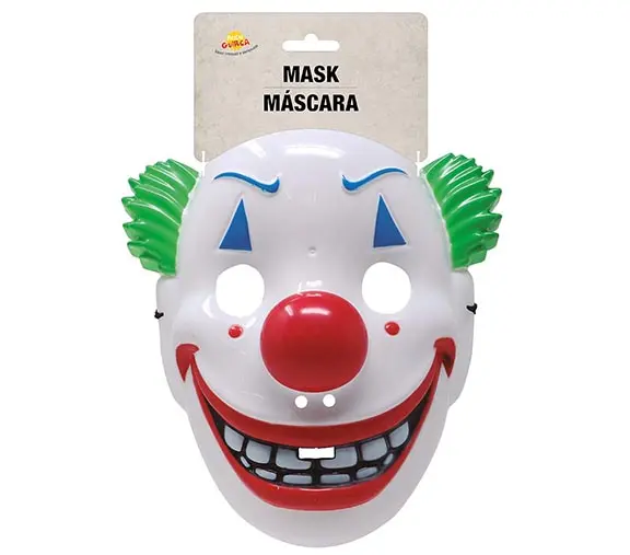 Smilende klovnemaske