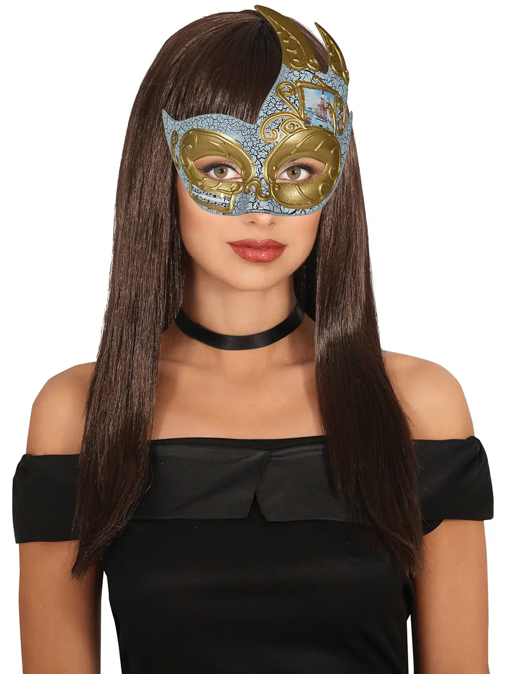 Bemalet venetiansk maske til voksne