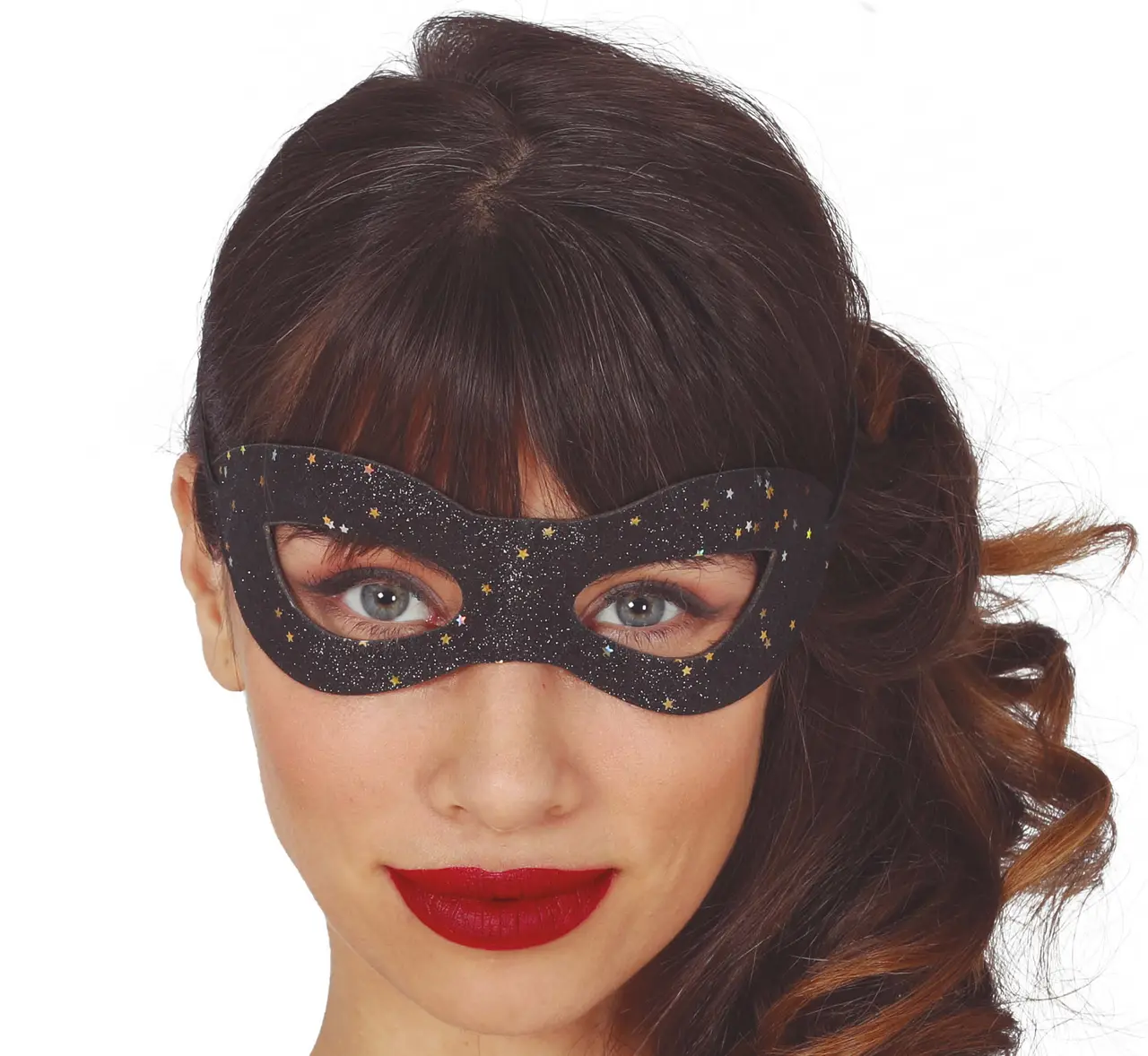 Sort maske, ca. 10,2 cm