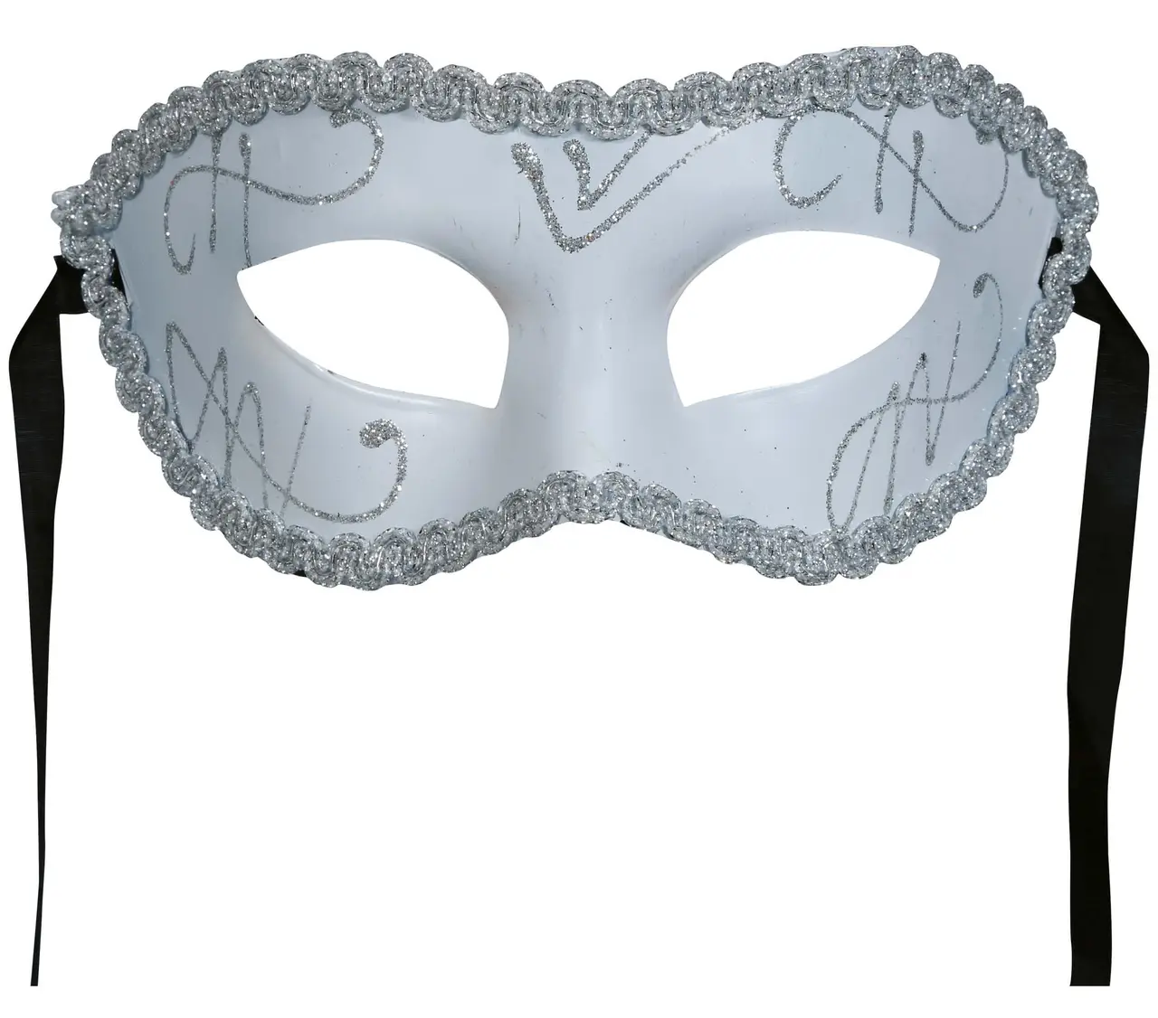 Hvid maske, ca. 18,7 cm