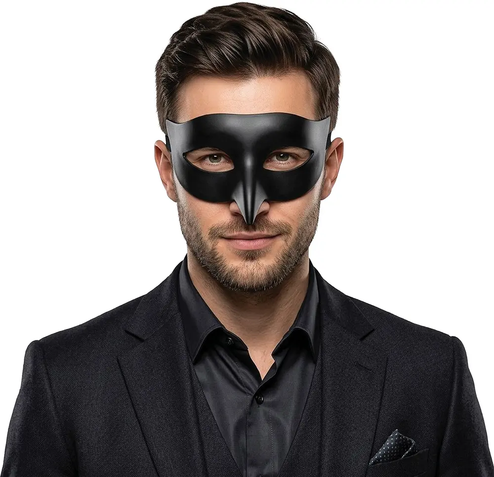 PVC-maske, sort