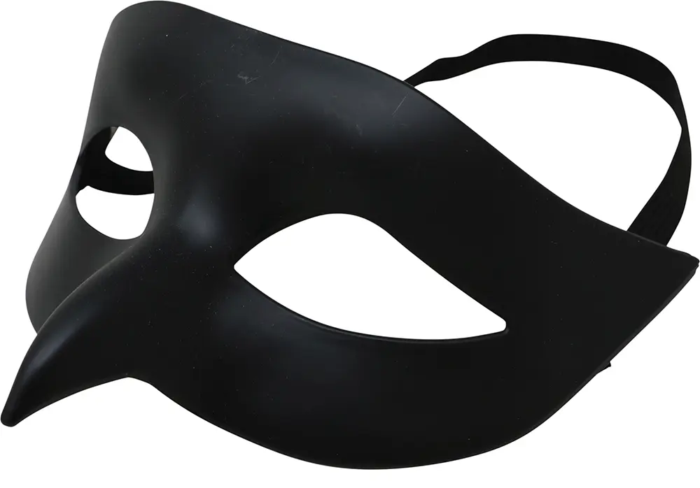 PVC-maske, sort