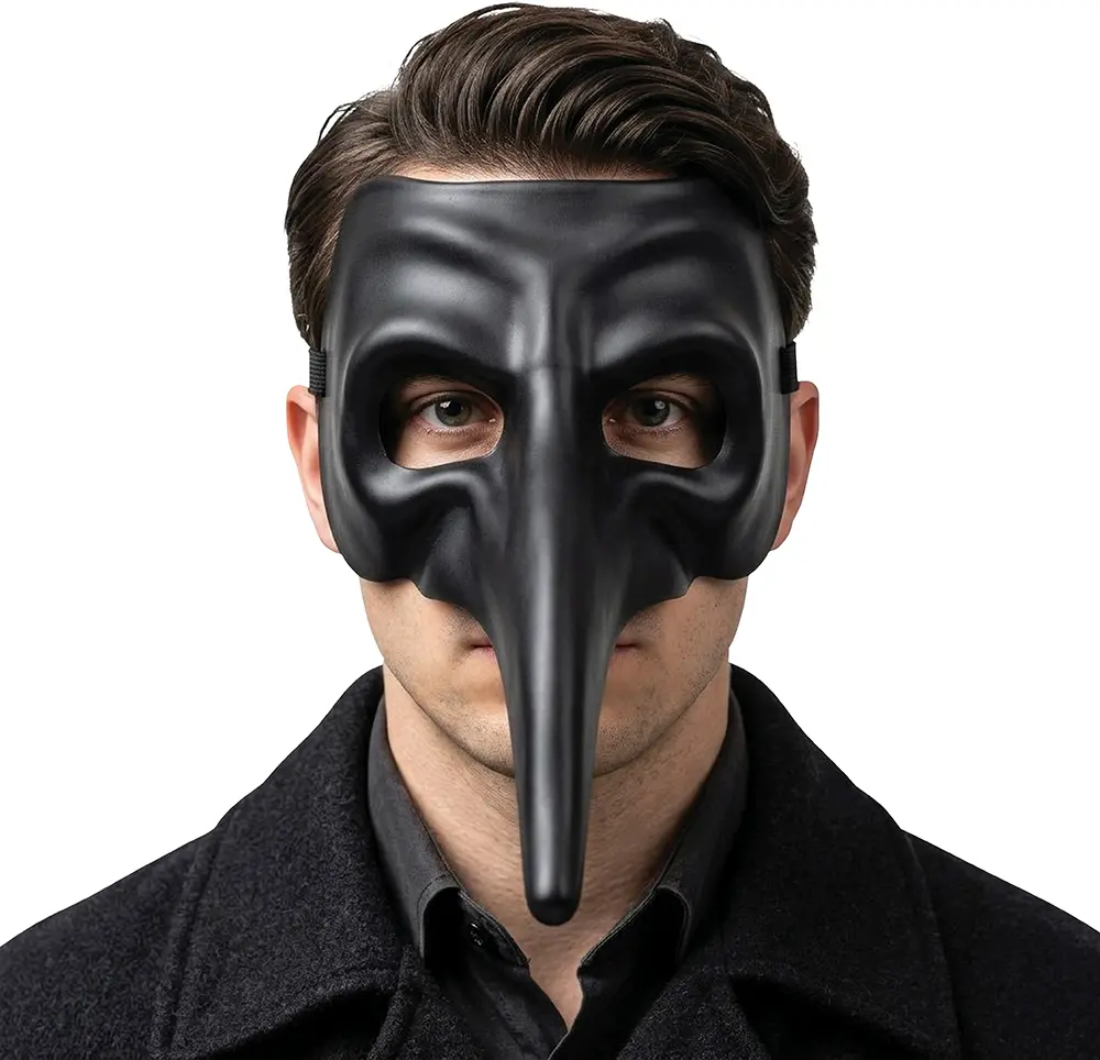 Venetiansk maske, sort