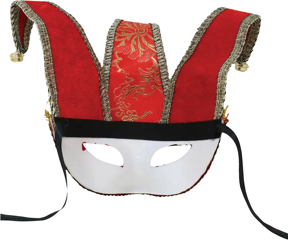 Venetiansk maske, rød