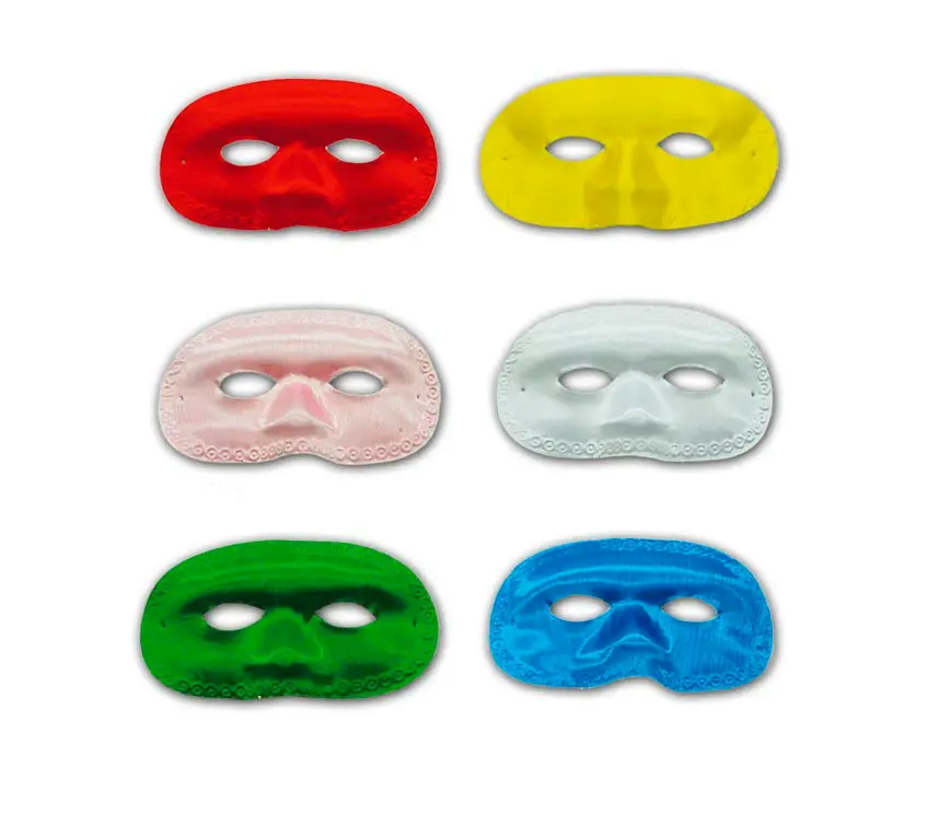 Colombina-maske i silke, flerfarvet, "Extra"