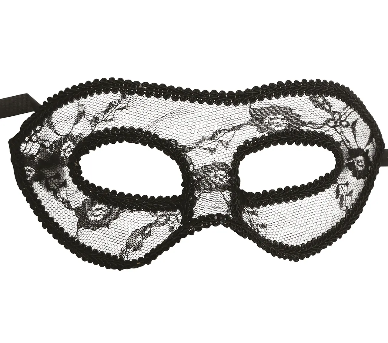 Sort maske, ca. 18,4 cm