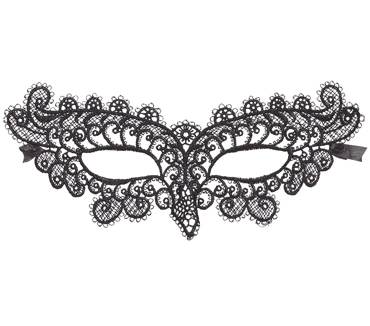 Broderet sommerfuglemaske, sort