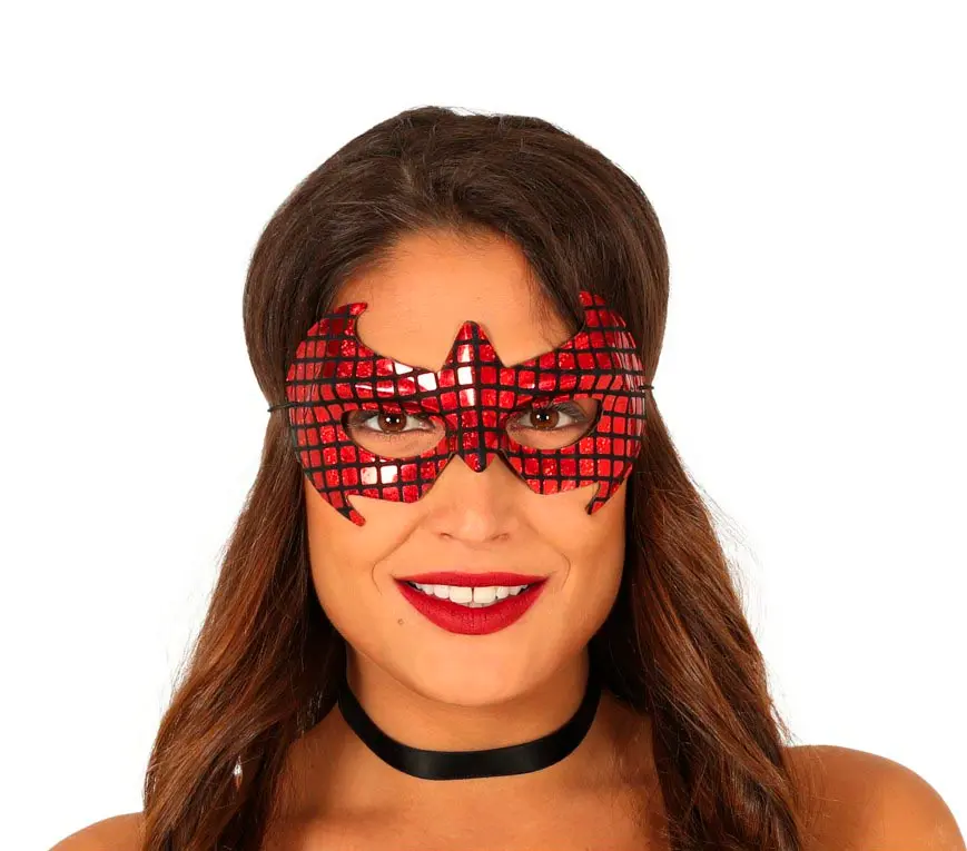 Rød superheltemaske