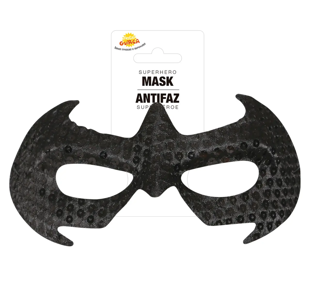 Sort superheltemaske