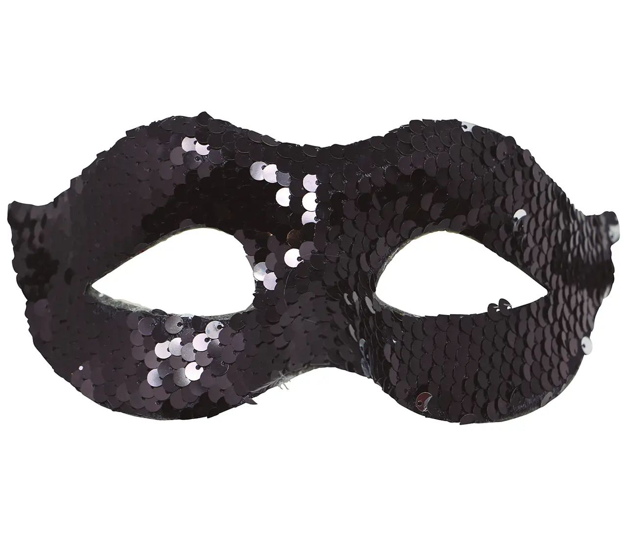 Sort pailletmaske