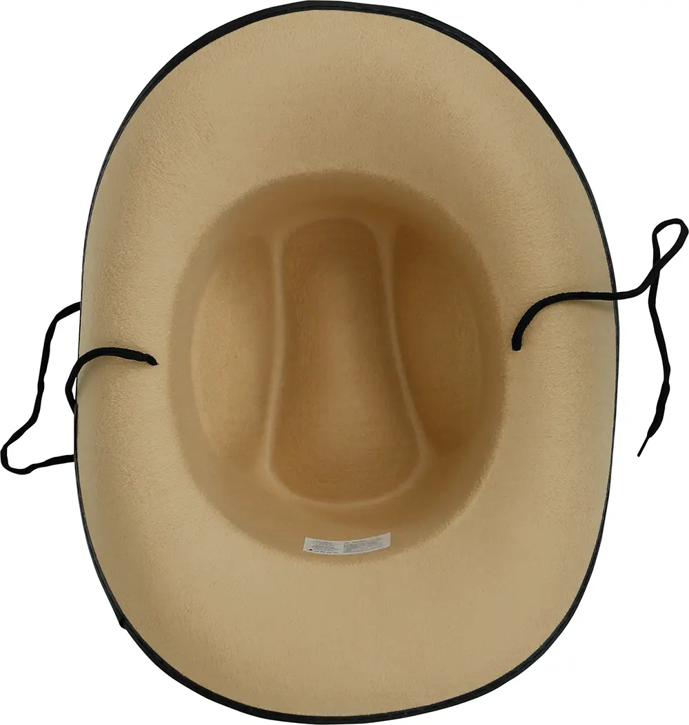Cowboyhat i filt, lysebrun