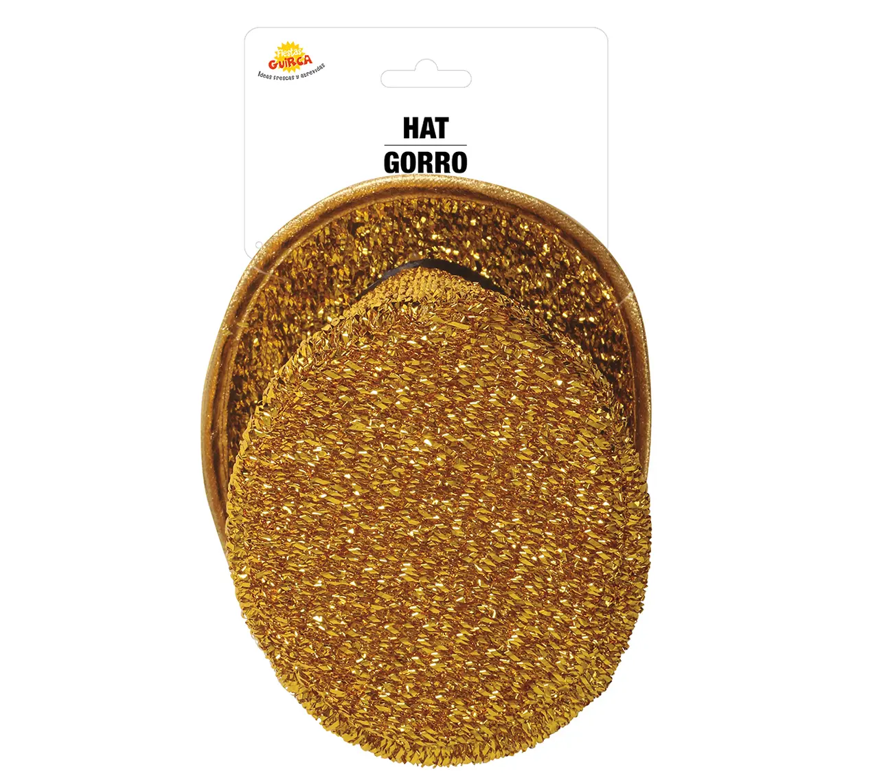 Mini høj hat, blank guld