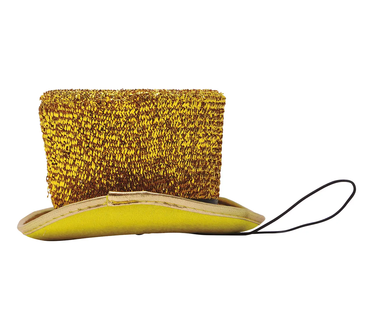 Mini høj hat, blank guld