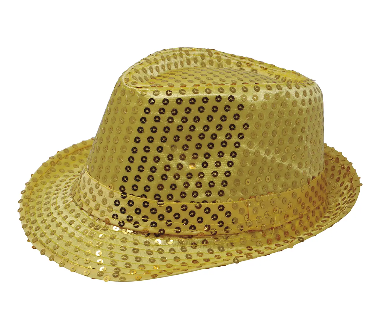 Gangsterhat med guldpailletter