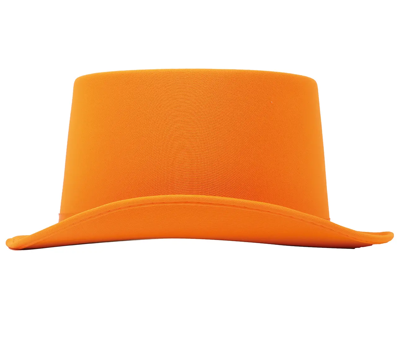 Orange høj hat i satin, høj kvalitet