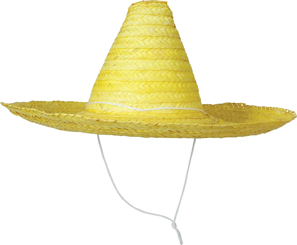 Mexicansk hat, gul, 50 cm