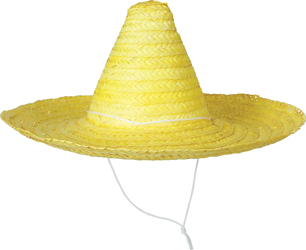 Mexicansk hat, gul, 50 cm