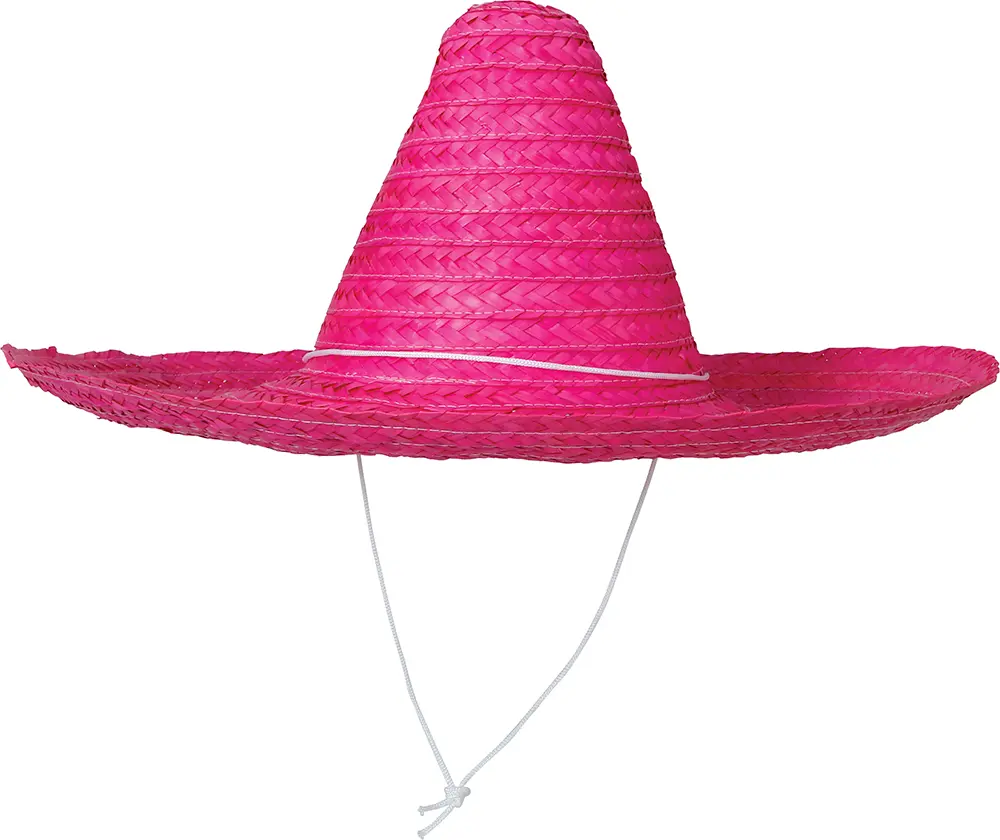 Mexicansk hat, lyserød, 50 cm