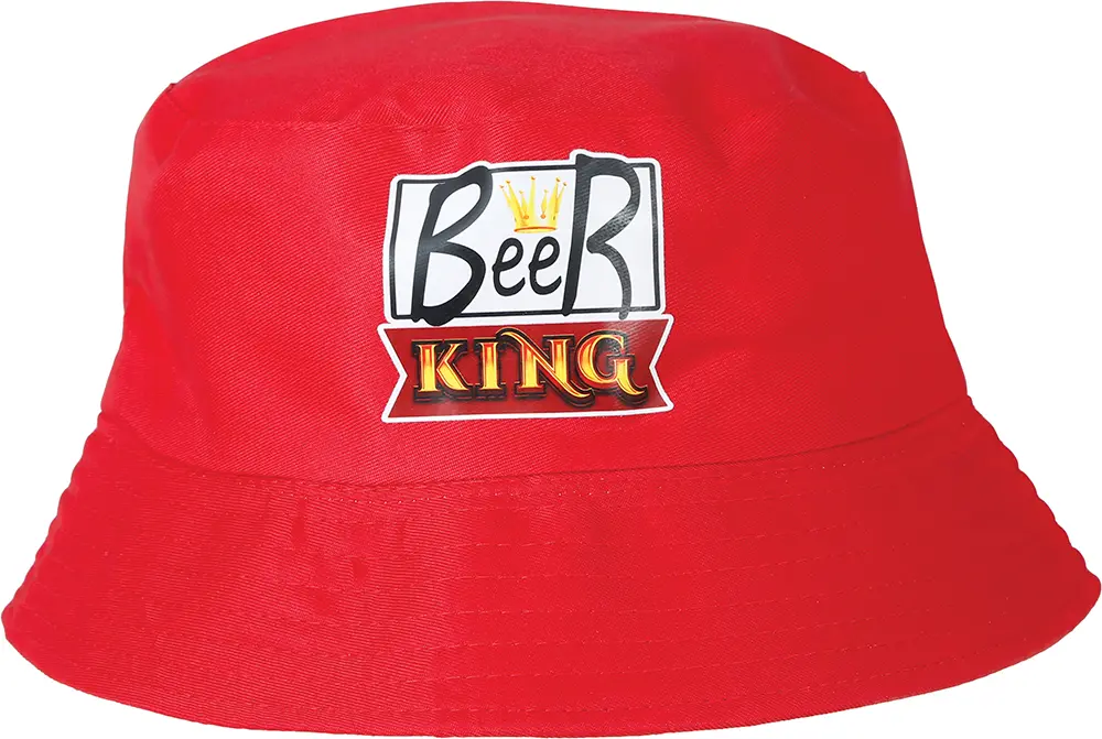 Beer King-hat til voksne, rød