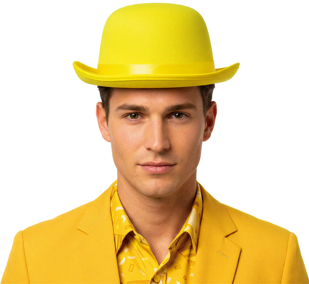 Gul bowlerhat, høj kvalitet