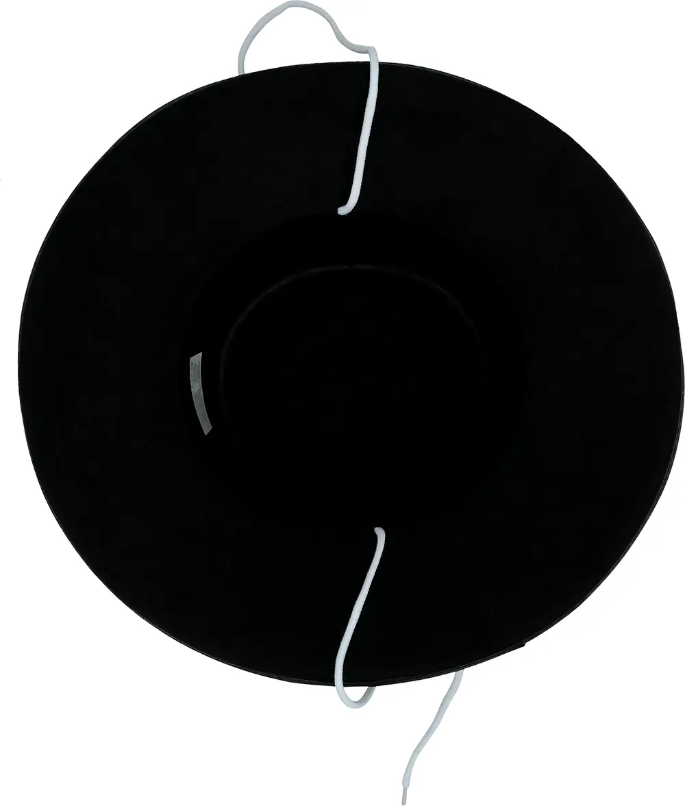 Bandithat i filt, sort, ca. 37,9 cm