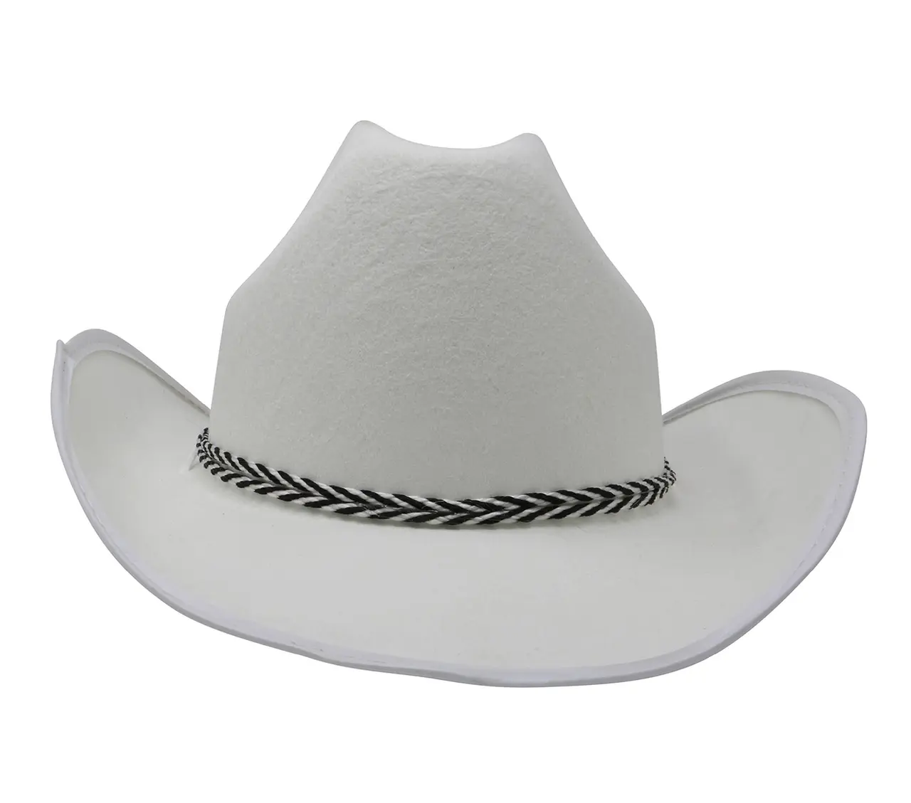 Hvid Dallas-hat i filt