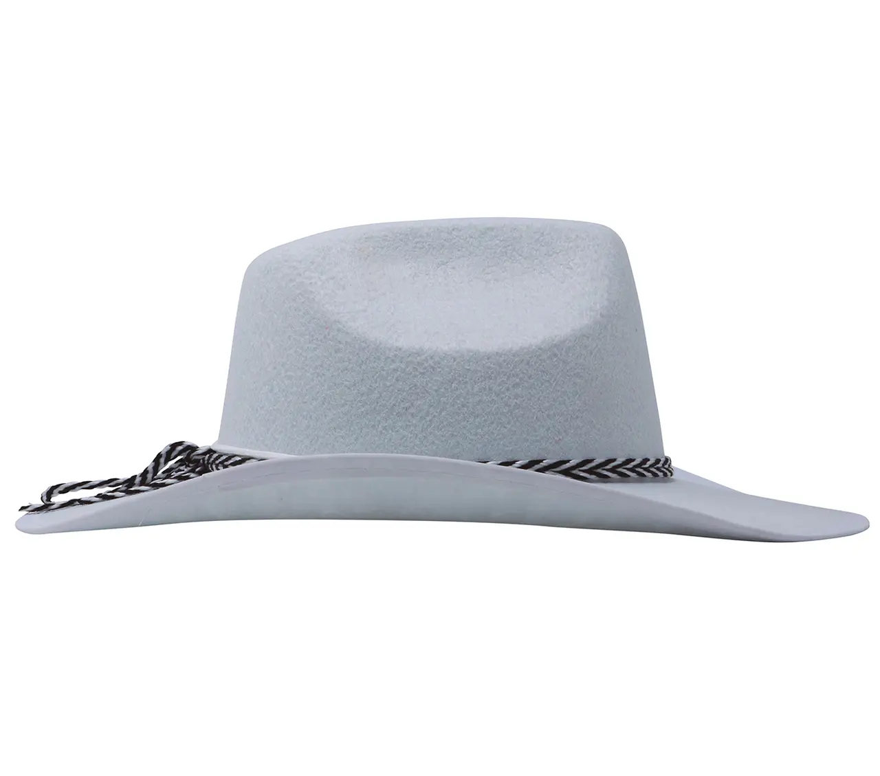 Hvid Dallas-hat i filt