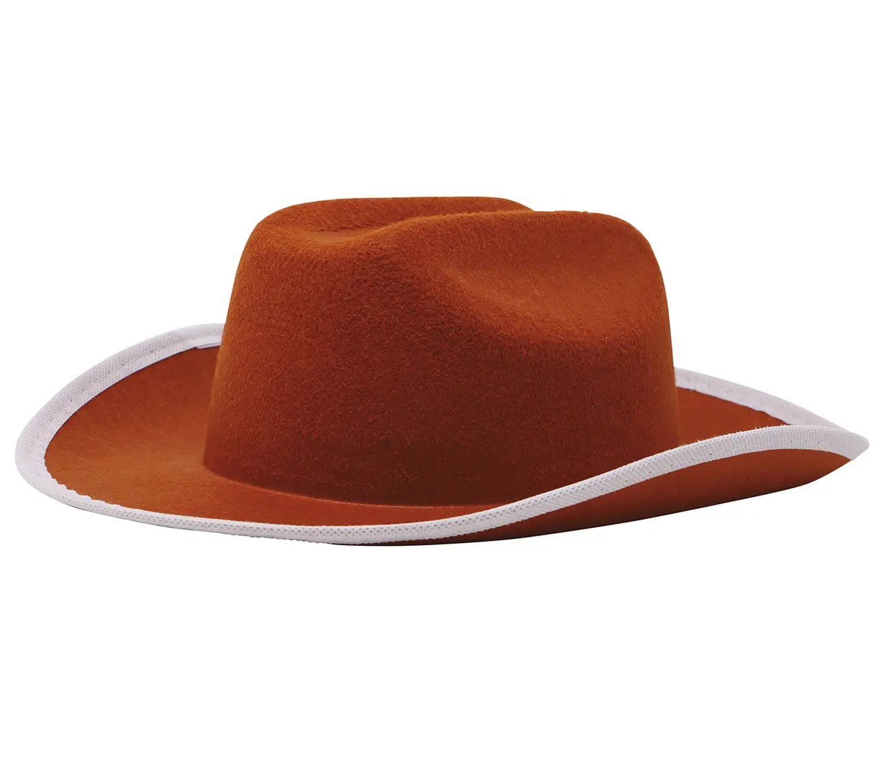 Brun cowboyhat i filt til børn, ca. 31,8 cm
