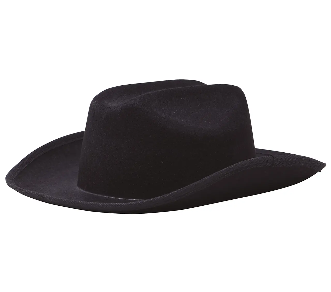 Sort cowboyhat i filt til børn
