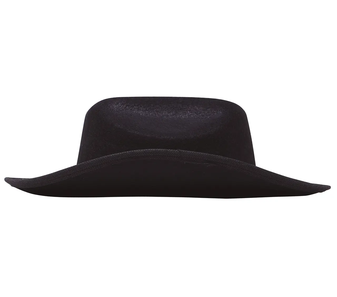 Sort cowboyhat i filt til børn