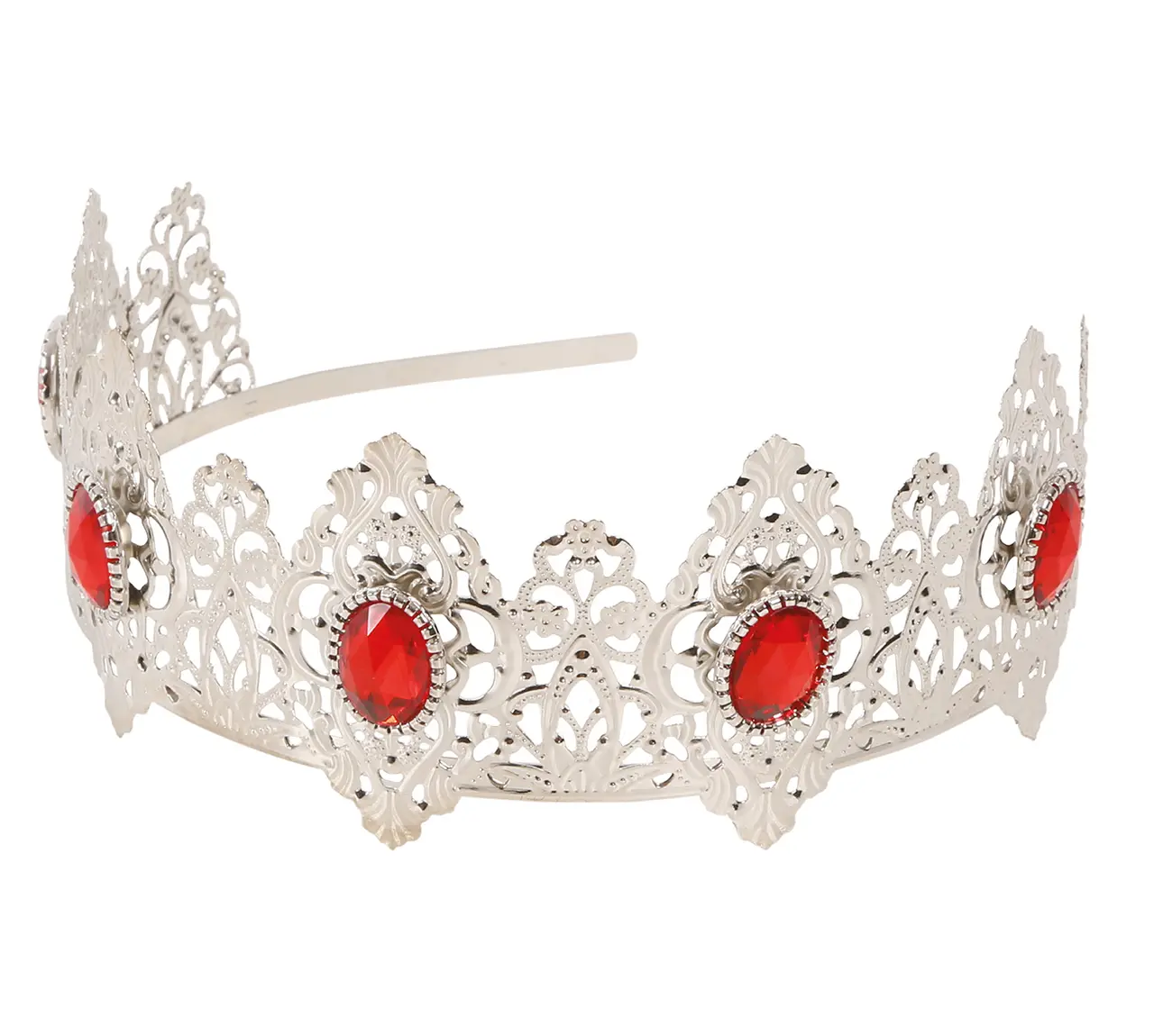 Prinsessetiara i sølvfarvet metal, sølv
