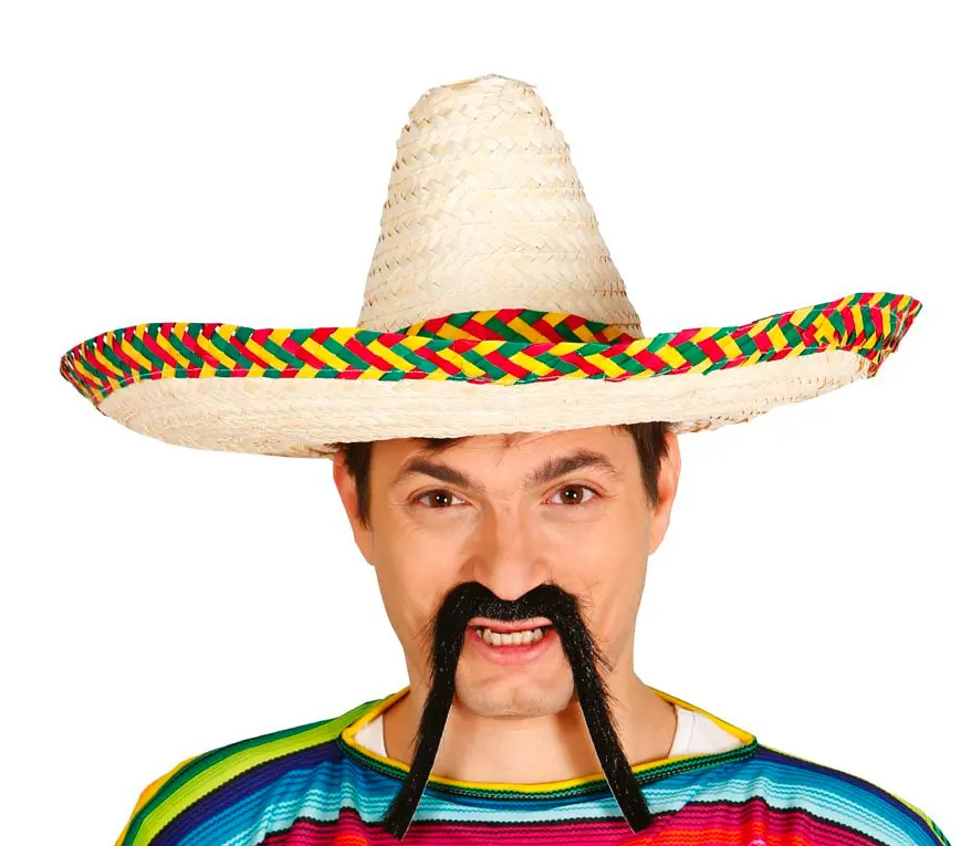 Mexicansk stråhat, 50 cm, lys
