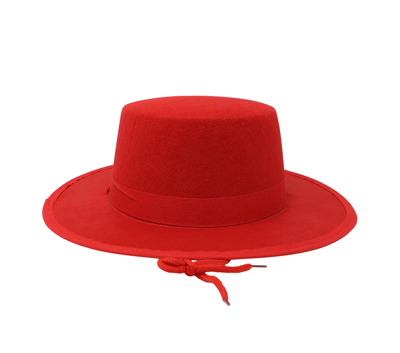 Rød flamencohat i filt