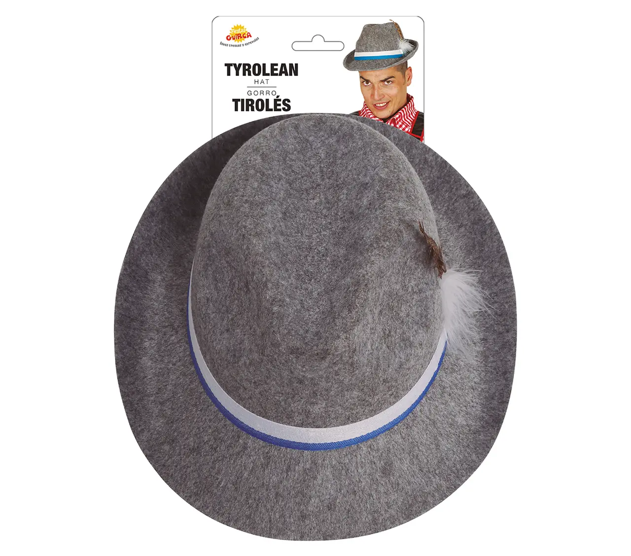 Tyrolerhat, grå