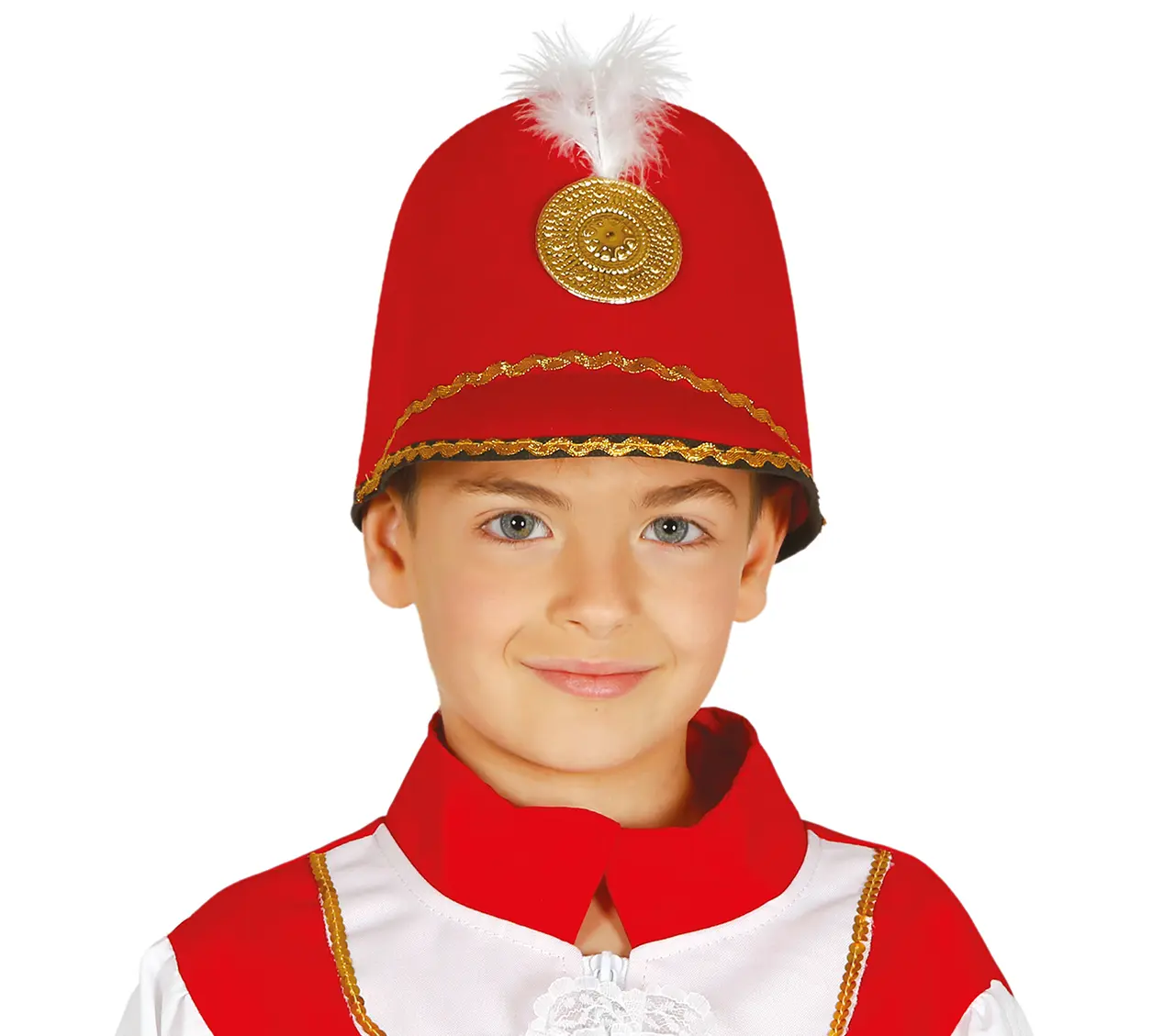 Rød majorettehat