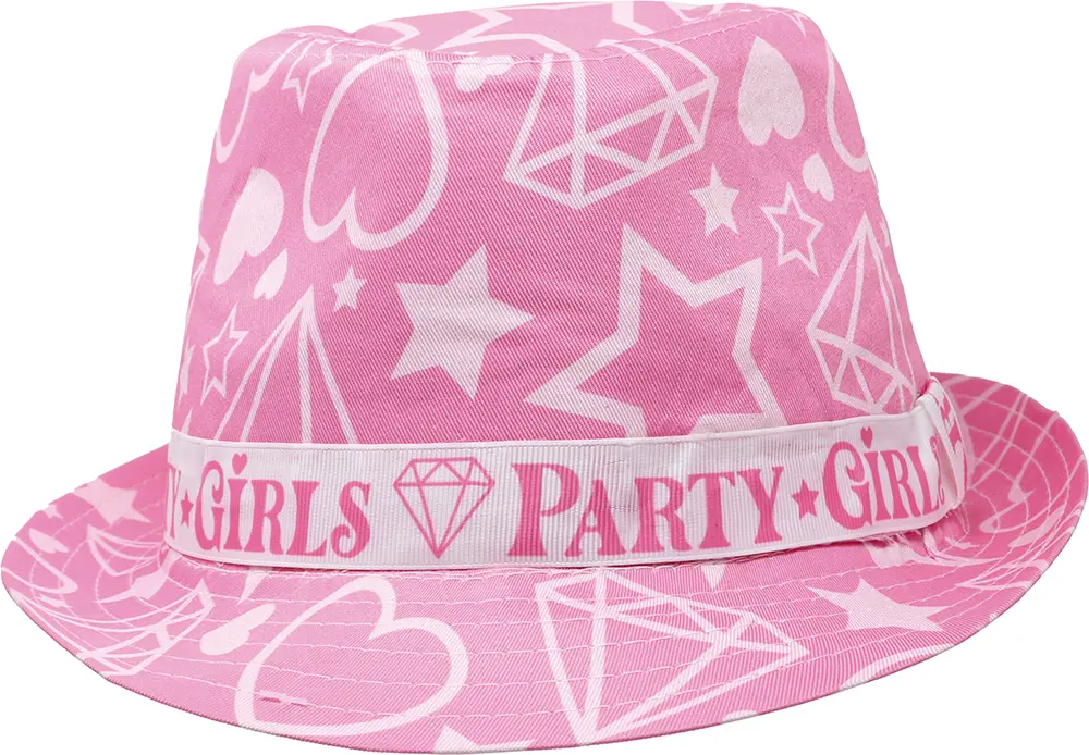 Lyserød Party Girls-sommerhat, til voksne