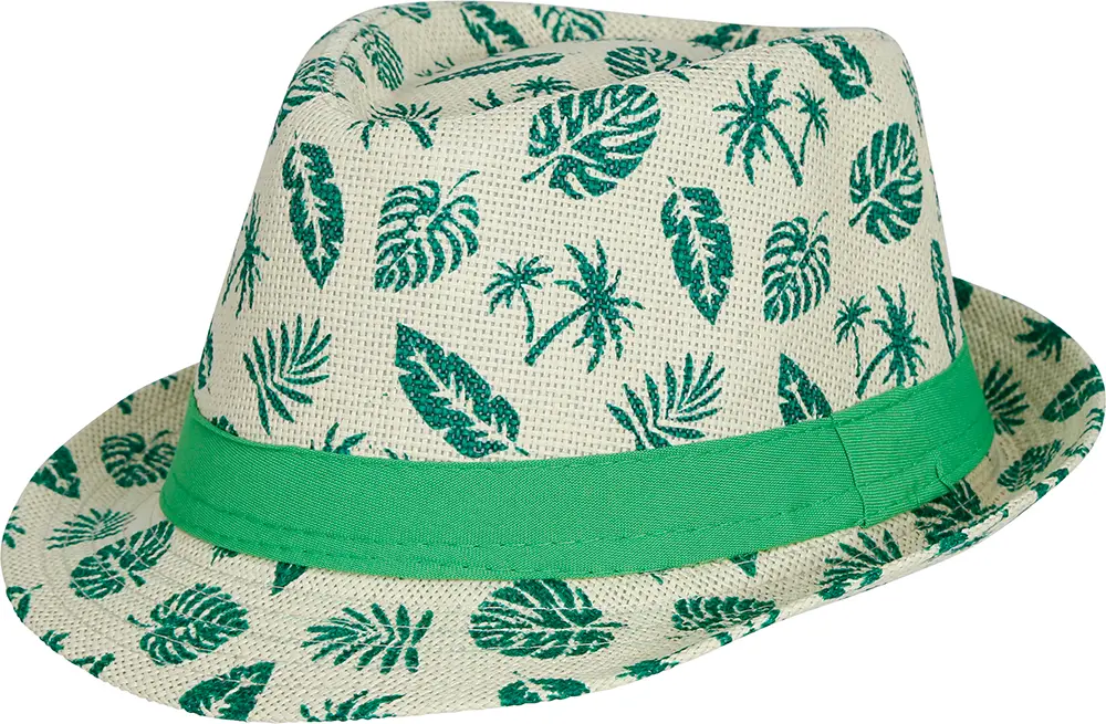 Sommerhat med tropiske blade til voksne