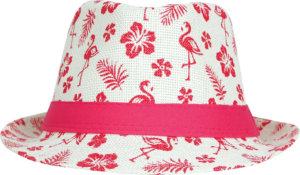 Sommerhat med flamingoer til voksne