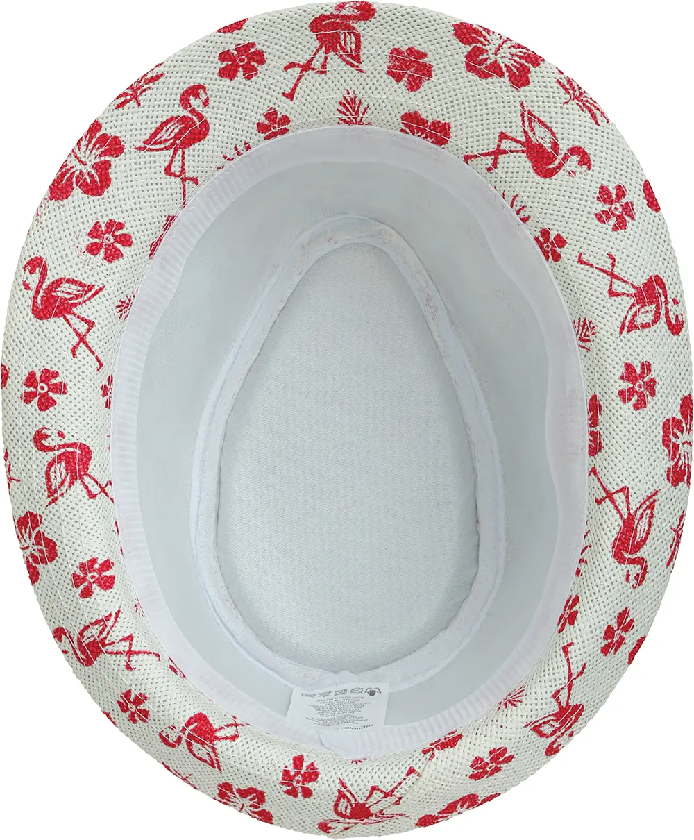 Sommerhat med flamingoer til voksne