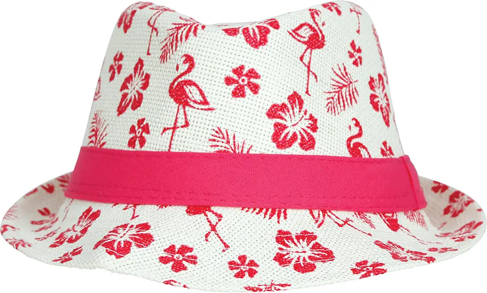 Sommerhat med flamingoer til børn