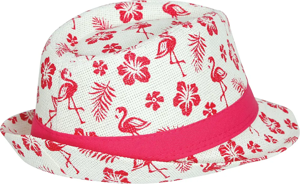 Sommerhat med flamingoer til børn