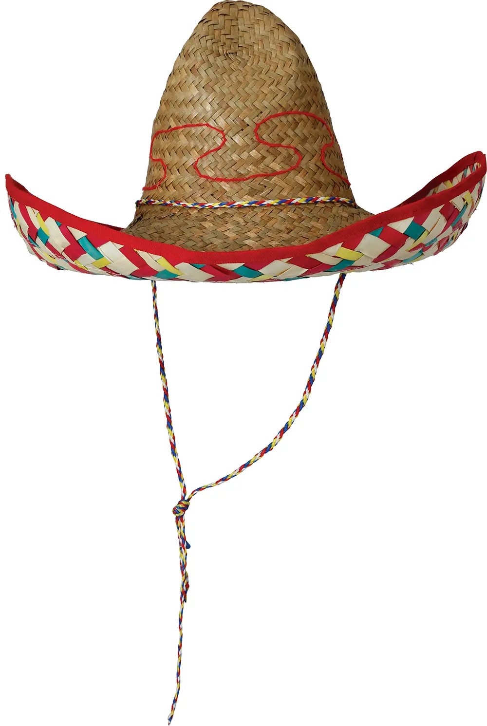 Mexicansk stråhat, 50 cm, mørk