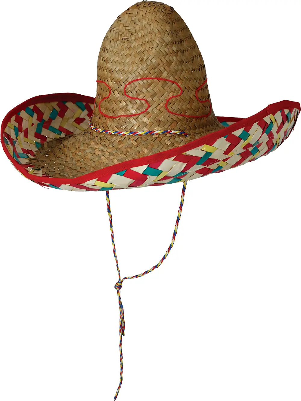 Mexicansk stråhat, 50 cm, mørk