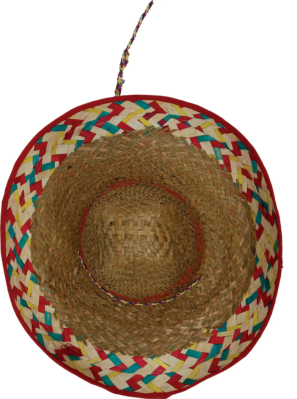 Mexicansk stråhat, 50 cm, mørk