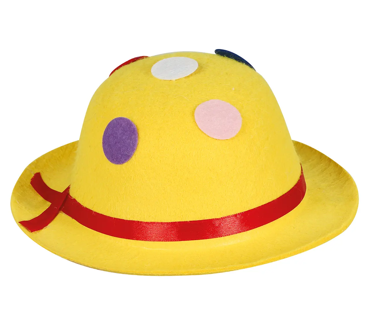Assorterede mini-klovne-bowlerhatte i filt