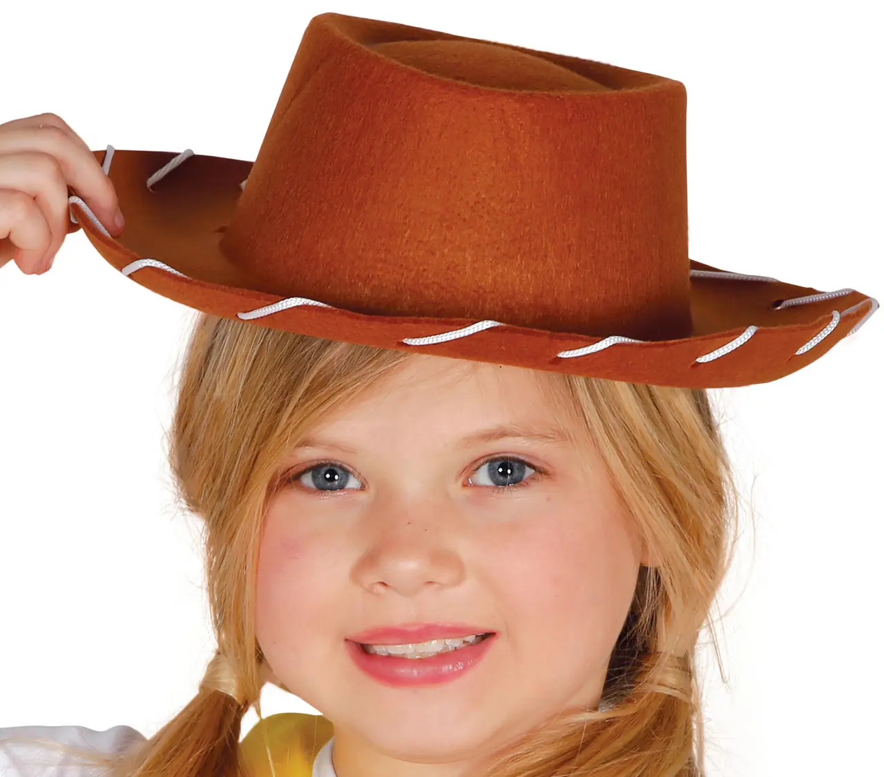 Cowboyhat i filt til børn