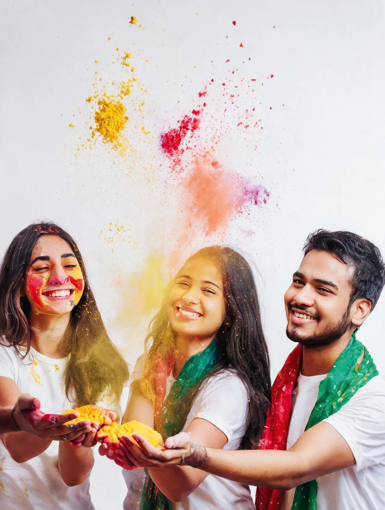 Holi-festivalpulver, hvidt, 200 g